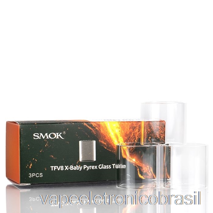 Vape Recarregável Smok Tfv8 Substituição De Vidro - Bebê, Grande, X-baby Tfv8 Baby Besta - Tubo De Vidro único